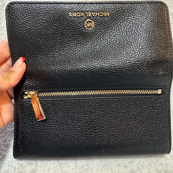 Michael Kors Black Leather Wallet - Picture 3 of 5